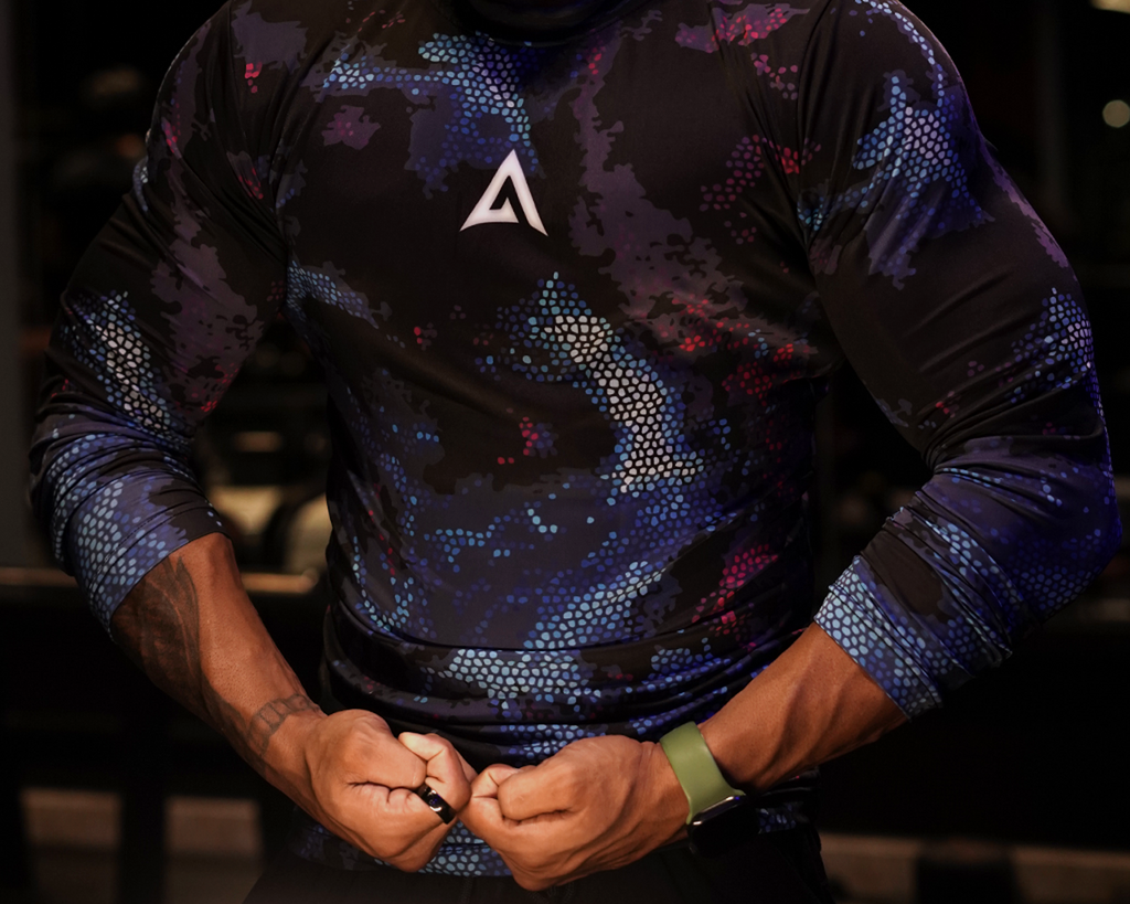 Galaxy Print Compression Shirt